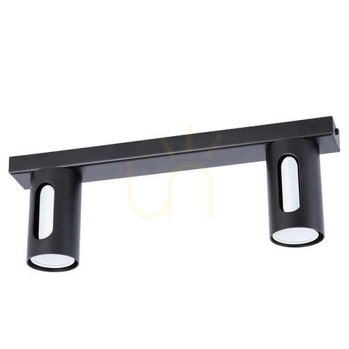 Verifica Plafonieră Sigma FLOW 2 negru/argintiu 41209 GU10