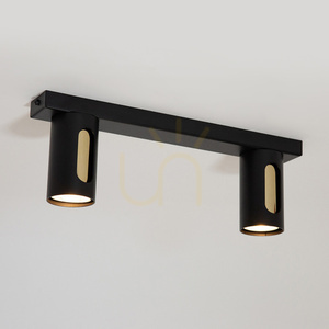 Plafonieră Sigma FLOW 2 GU10 negru/auriu 41217 2 Plafonieră Sigma FLOW 2 GU10 negru/auriu 41217 small 2