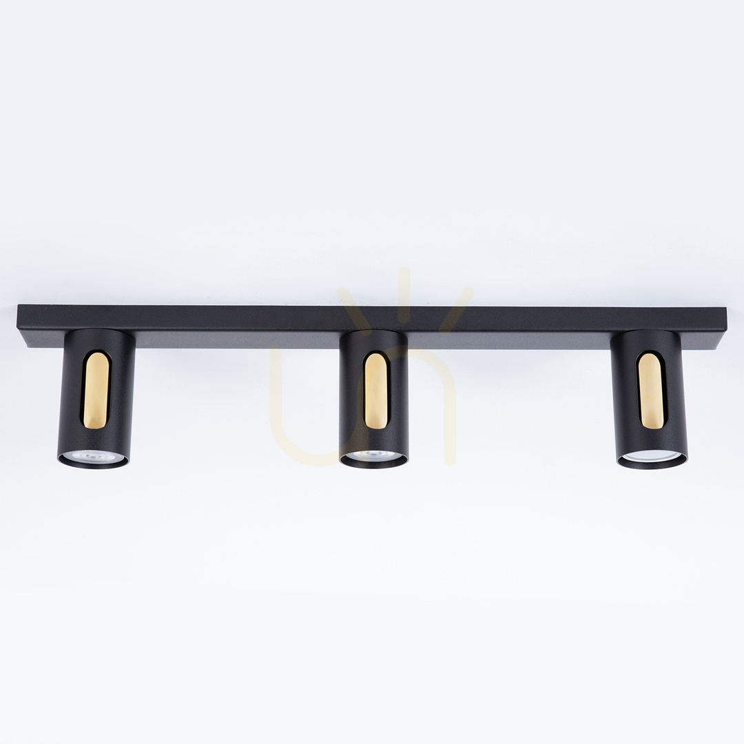 previzualizare Plafonieră Sigma FLOW 3 GU10 negru/aurie 60 cm 41218 Plafonieră Sigma FLOW 3 GU10 negru/aurie 60 cm 41218