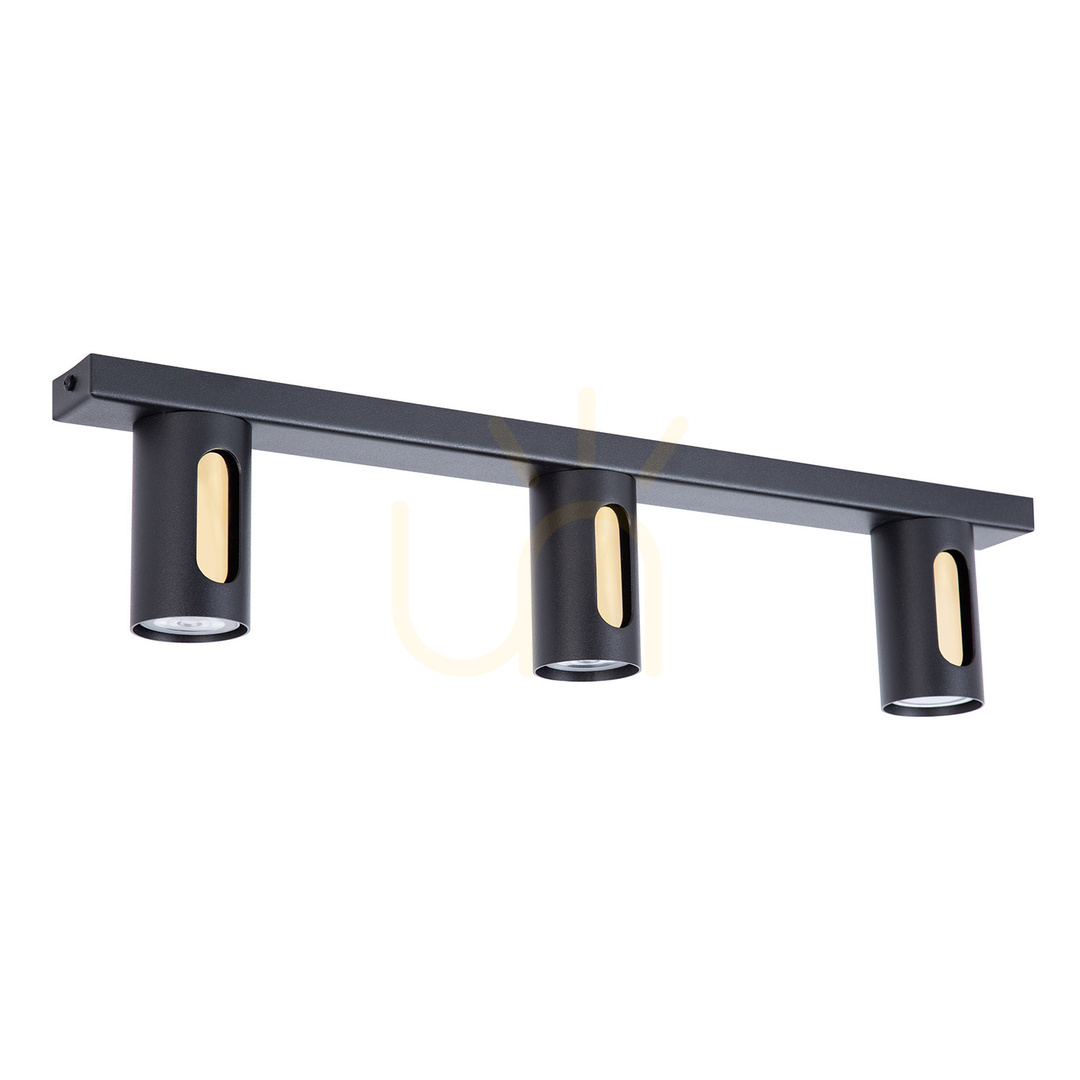 Verifica Plafonieră Sigma FLOW 3 GU10 negru/aurie 60 cm 41218 Plafonieră Sigma FLOW 3 GU10 negru/aurie 60 cm 41218