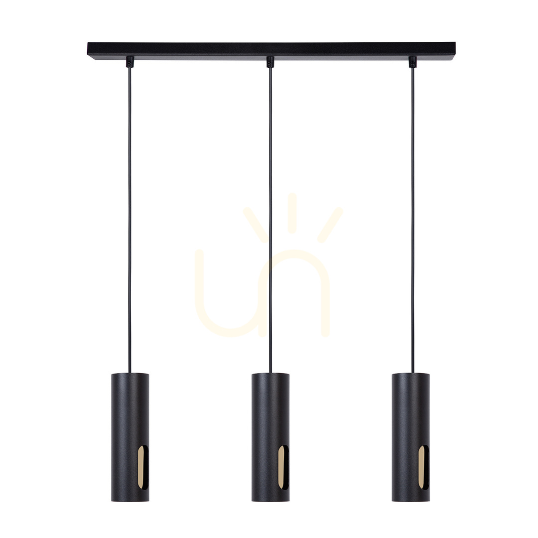 Verifica Lampă suspendată Sigma FLOW 3 negru/aur GU10 41221 Lampă suspendată Sigma FLOW 3 negru/aur GU10 41221