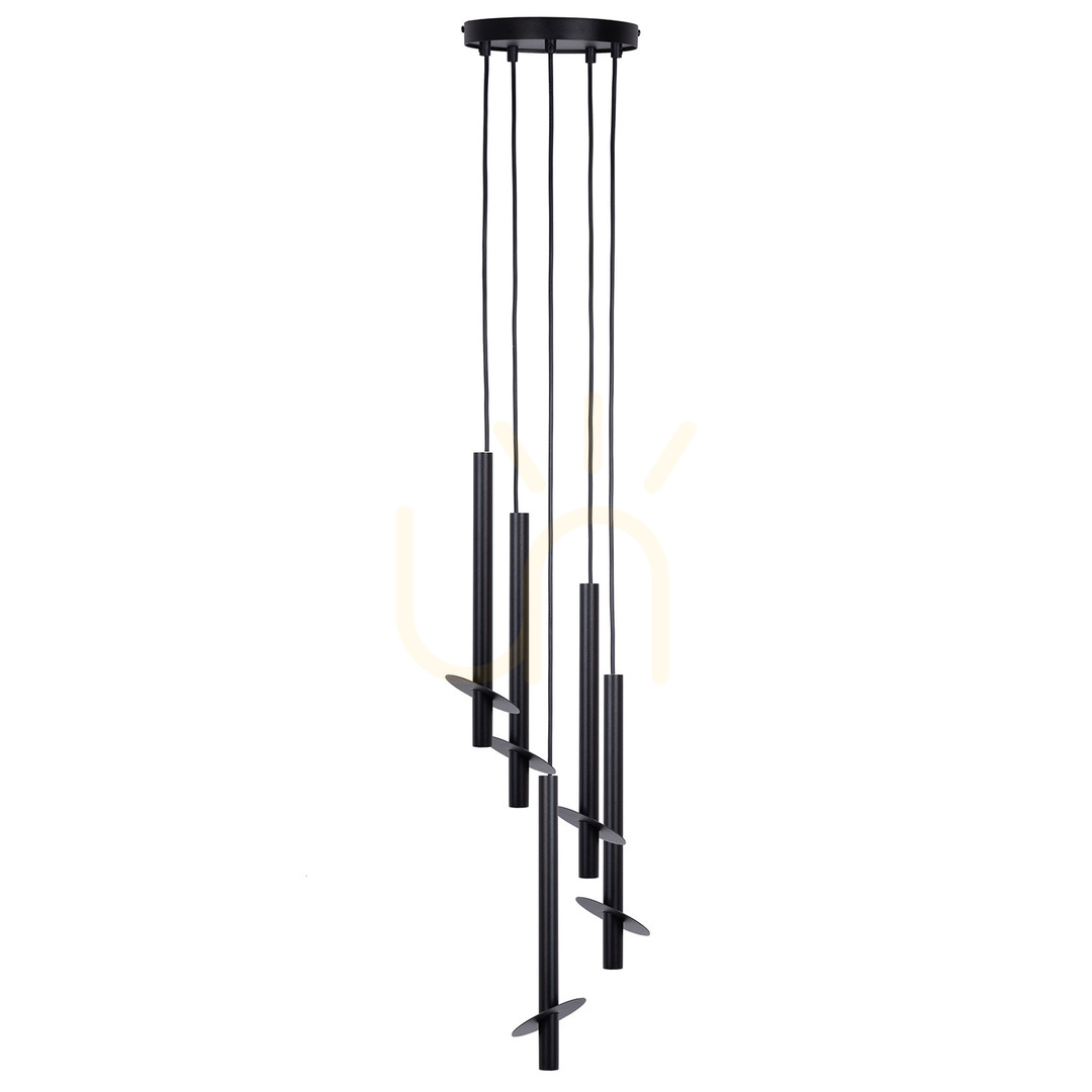 Lampă suspendată Sigma SOPEL RING 5 negru 41226