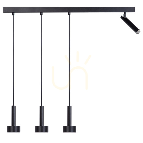Verifica Lampă suspendată Sigma STAMP 4 becuri negru GX53 12W 41246