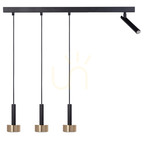 Verifica Lampă suspendată Sigma STAMP 4 GX53 negru/auriu 80 cm SKU 41253