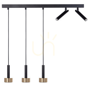 Lampă suspendată Sigma STAMP 5 GX53 negru/auriu 80 cm SKU 41254 small 0