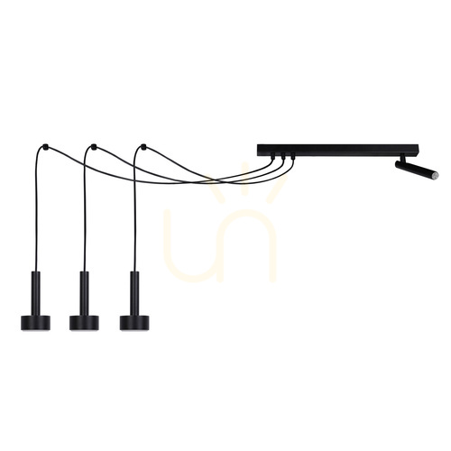 Verifica Lampă suspendată Sigma STAMP Spider negru 4xGX53 50 cm 41255
