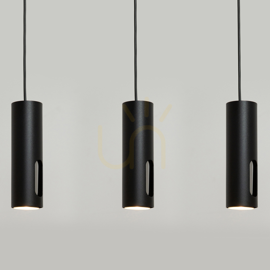 Vedere Lampă suspendată Sigma FLOW 3 negru/argintiu 60 cm 3xGU10 41213 Lampă suspendată Sigma FLOW 3 negru/argintiu 60 cm 3xGU10 41213