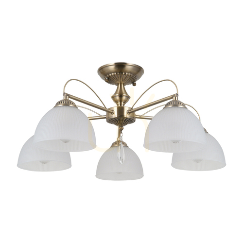 Verifica Lampă suspendată Italux Moreti PND-40623-5-AB alamă antichizată 5xE27 60 cm