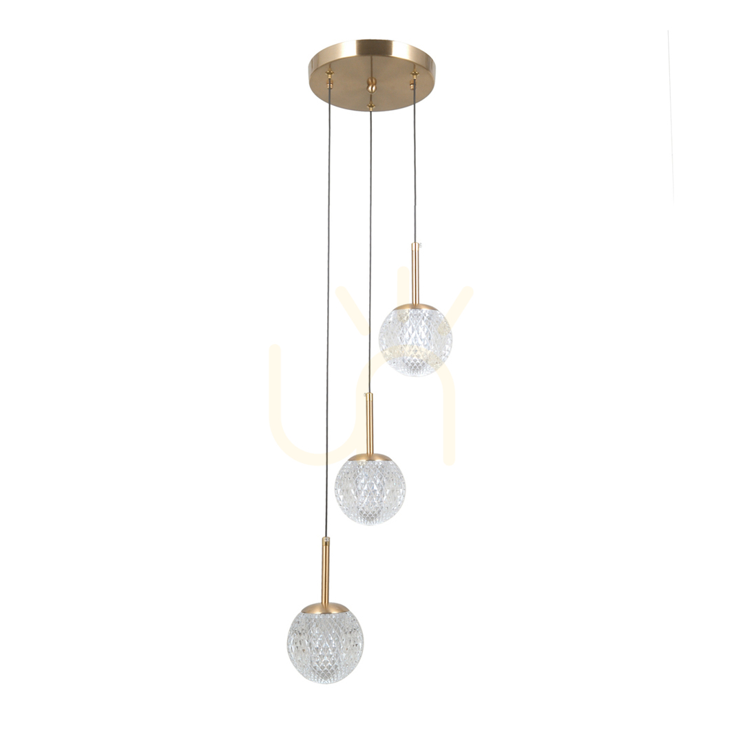 Verifica Pendul Italux Padri 3xG9 auriu acrilic transparent, Ø25 cm, PND-40827-3-HBR-CL Pendul Italux Padri 3xG9 auriu acrilic transparent, Ø25 cm, PND-40827-3-HBR-CL