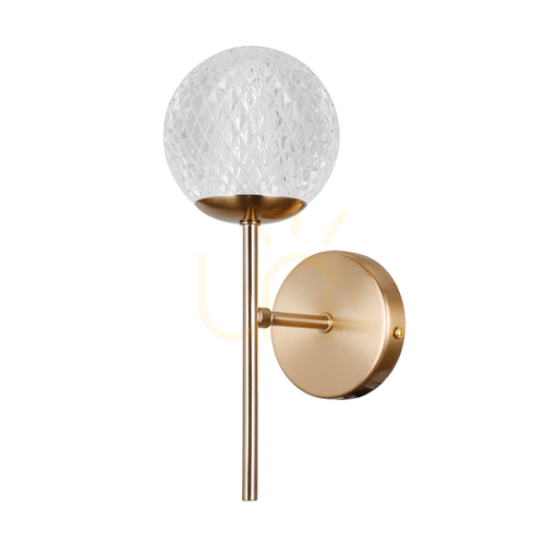 Verifica Aplica de perete Italux Gold Acrilic Transparent G9 WL-40827-1-HBR-CL