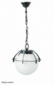 Lampă suspendată exterior SU-MA negru patină aurie glob 25 cm K 1018/1/KPO small 2