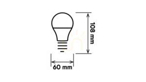 Sursă LED E27 8W A60 alb cald small 1
