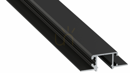 Verifica Profil LED LUMINES tip MONO negru lăcuit complet fără perforații 2 m