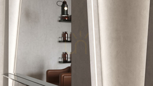 Profil LED LUMINES tip GAUDI argint anodizat fără perforare 1 m small 3