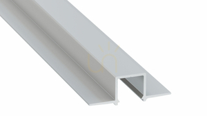 Profil LED LUMINES tip GAUDI argint anodizat fără perforare 1 m small 0