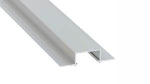 Profil LED LUMINES tip HIRO argintiu anodizat fără perforație 1 m small 0