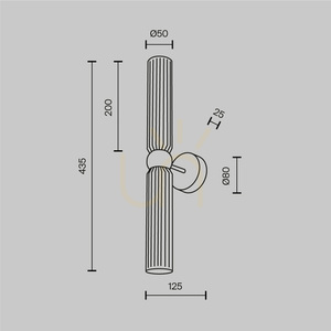 ANTIC lampă de perete MOD302WL-02GR1 Maytoni small 5
