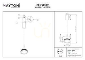 Lampă suspendată EL MOD041PL-L15G3K Maytoni small 10