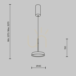 Lampă suspendată EL MOD041PL-L15G3K Maytoni small 12