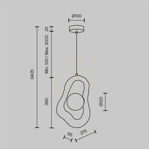 OPUS lampă suspendată MOD380PL-01W Maytoni small 11