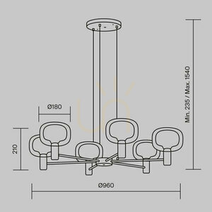 VISION lampă suspendată MOD411PL-06G Maytoni small 10