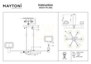 VISION lampă suspendată MOD411PL-06G Maytoni small 9