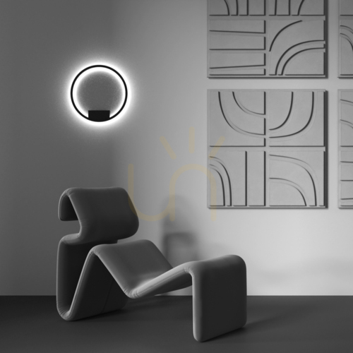 Verifica Aplică RIM MOD058WL-L25BK Maytoni inel negru Ø40 cm LED 23 W 3000/4000 K
