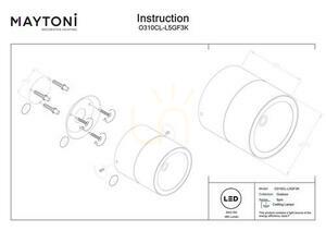 SPIN O310CL-L5GF3K plafon exterior IP54 Maytoni small 7