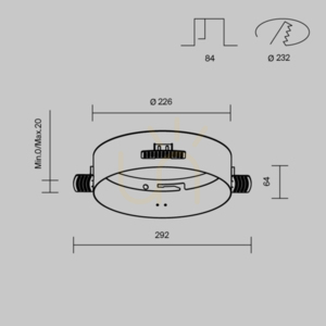 Accesorii pentru DLA032-TRS24-W Maytoni Maytoni lampă încastrată small 7