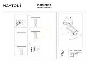 CALIPSO TR218-1-GU10-BS reflector bară de distribuție Maytoni small 7