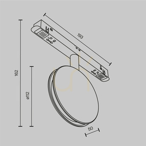 Lampă pentru șine OUTLINE TR090-2-6W3K-B Maytoni small 9