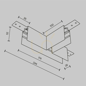 EXILITY TRA034CT-41W-DE Conector de magistrală Maytoni small 5