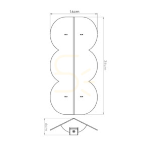 BISCUIT lampă de perete ultramarin small 8