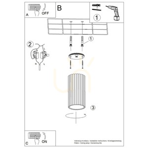 Plafond IVAR LED alb 4000K small 2
