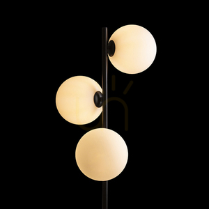 Rendl Etheria Black Opal Glass Floor Lamp 230 V Led G9 3x7 W. small 1