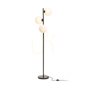 Rendl Etheria Black Opal Glass Floor Lamp 230 V Led G9 3x7 W. small 3