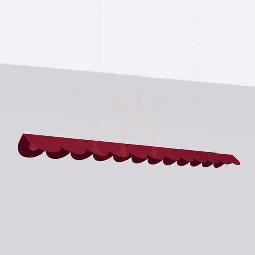Verifica BISCUIT burgundy LED 3000K lampă suspendată