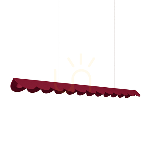 Verifica BISCUIT burgundy LED 3000K lampă suspendată