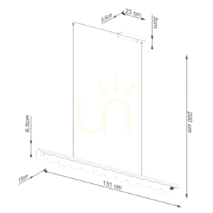 BISCUIT mocca LED 3000K lampă suspendată small 9