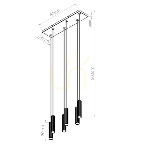 Verifica IVAR 6L lampă suspendată LED alb 3000K