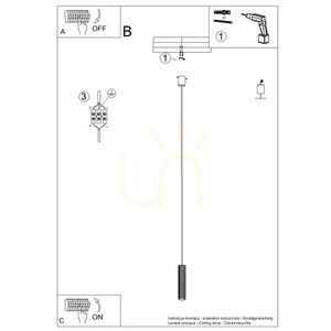 IVAR 1 negru LED 4000K lampă suspendată small 2