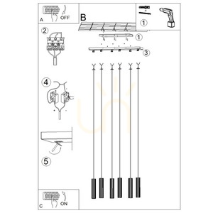 IVAR 6L bej LED 4000K lampă suspendată small 2