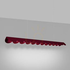 Suspensie LED BISCUIT 16W 3178lm 4000K CRI98 burgund 131 cm TH.657 Thoro small 2