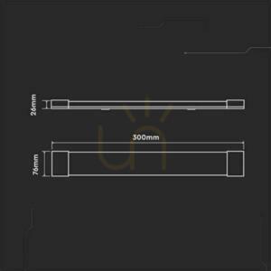 V-TAC 10W LED Corp de iluminat liniar montat la suprafață 30cm 120Lm/W VT-8310 6500K 1200lm 3 ani garanție small 4