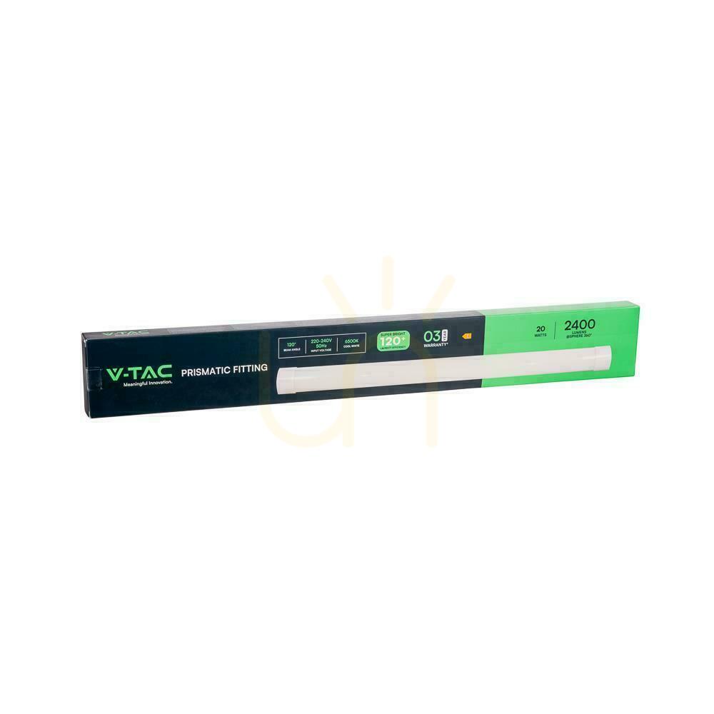 Afişa V-TAC 20W LED Corp de iluminat liniar montat la suprafață 60cm 120Lm/W VT-8320 6500K 2400lm 3 ani garanție V-TAC 20W LED Corp de iluminat liniar montat la suprafață 60cm 120Lm/W VT-8320 6500K 2400lm 3 ani garanție