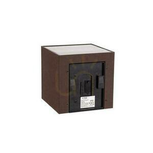 V-TAC 9W LED COB Corten Bronze Cube 15x15cm IP65 Solar Wall Fixture VT-409CCT 3000K-4000K-5000K 800lm Motion Sensor small 3