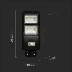 Streetlight LED Solar V-TAC 8W Negru VT-ST120W 6000K 1000lm. small 6