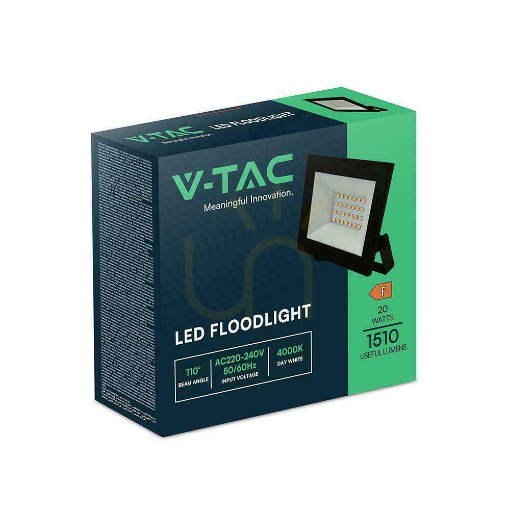 previzualizare V-TAC 20W LED SMD proiector 6500K negru VT-44022 6500K 1510lm. V-TAC 20W LED SMD proiector 6500K negru VT-44022 6500K 1510lm.