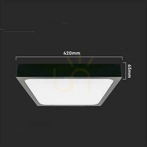 Plafond V-TAC 30W LED pătrat IP44 42x42cm negru VT-8630B-SQ 3000K 3000lm 4 Plafond V-TAC 30W LED pătrat IP44 42x42cm negru VT-8630B-SQ 3000K 3000lm small 4