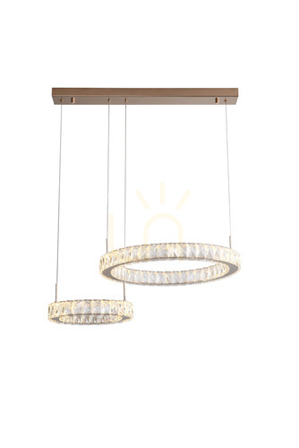 Verifica Lampă suspendată Zuma Line GIRONA MD3713-2-3GT auriu 1xLED